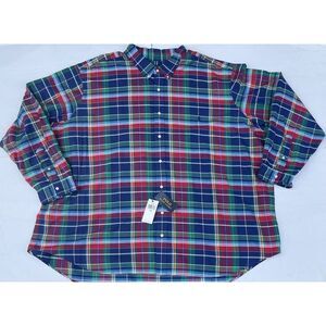 Polo Ralph Lauren Shirt Mens 5XB Plaid‎ Button Long Sleeve NWT $125